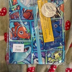 Blue Finding Nemo Baby Onesie